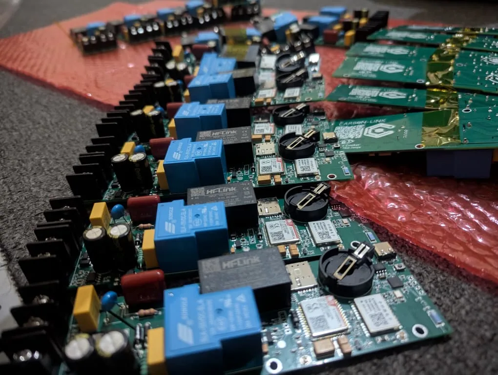 A batch of CarbonLink sensor boards